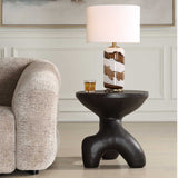 Veta Indoor-Outdoor Accent Table - Black by Uttermost - View 3