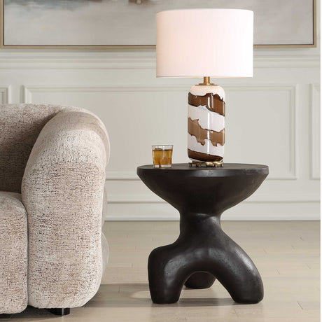 Veta Indoor-Outdoor Accent Table - Black by Uttermost - View 3