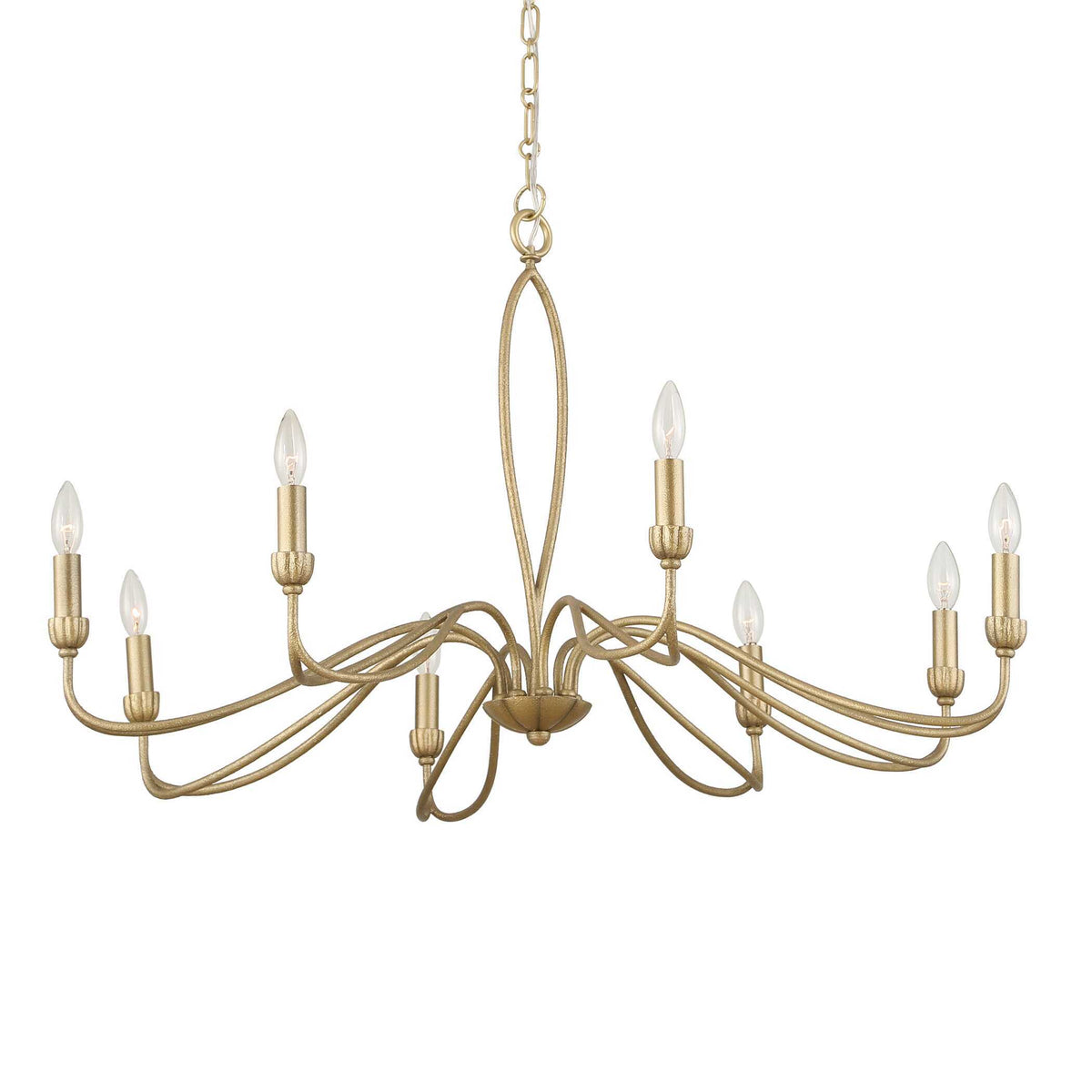 Corella 8 Light Chandelier - Gold by Uttermost - View 6