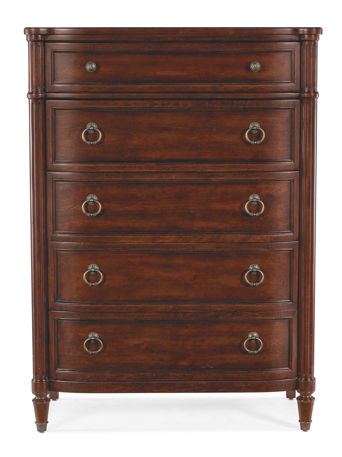 Charleston Five-Drawer Chest - Dark Brown by Hooker Furniture - View 4