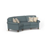 Westside Fabric Conversation Sofa, Accent Pillows Included | Flexsteel