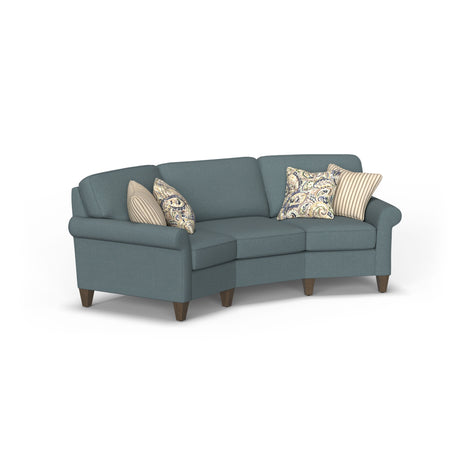 Westside Fabric Conversation Sofa, Accent Pillows Included | Flexsteel