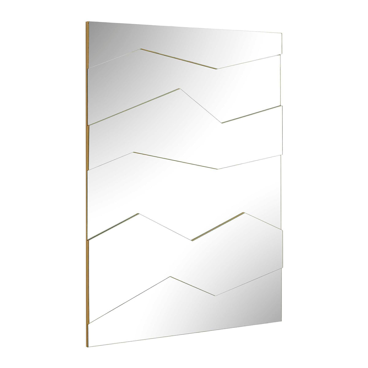 Fracture Segmented Panel Mirror - Gold by Uttermost - View 5