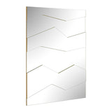 Fracture Segmented Panel Mirror - Gold by Uttermost - View 5