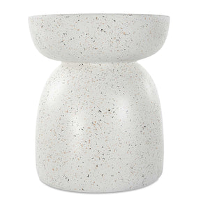 Inhale Cast Accent Table - White by Uttermost - View 1
