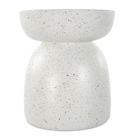 Inhale Cast Accent Table - White by Uttermost - View 1