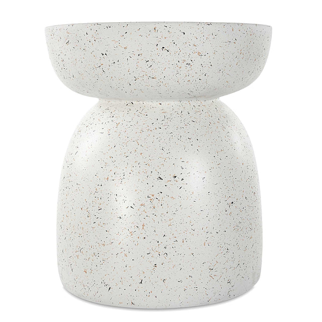 Inhale Cast Accent Table - White by Uttermost - View 1