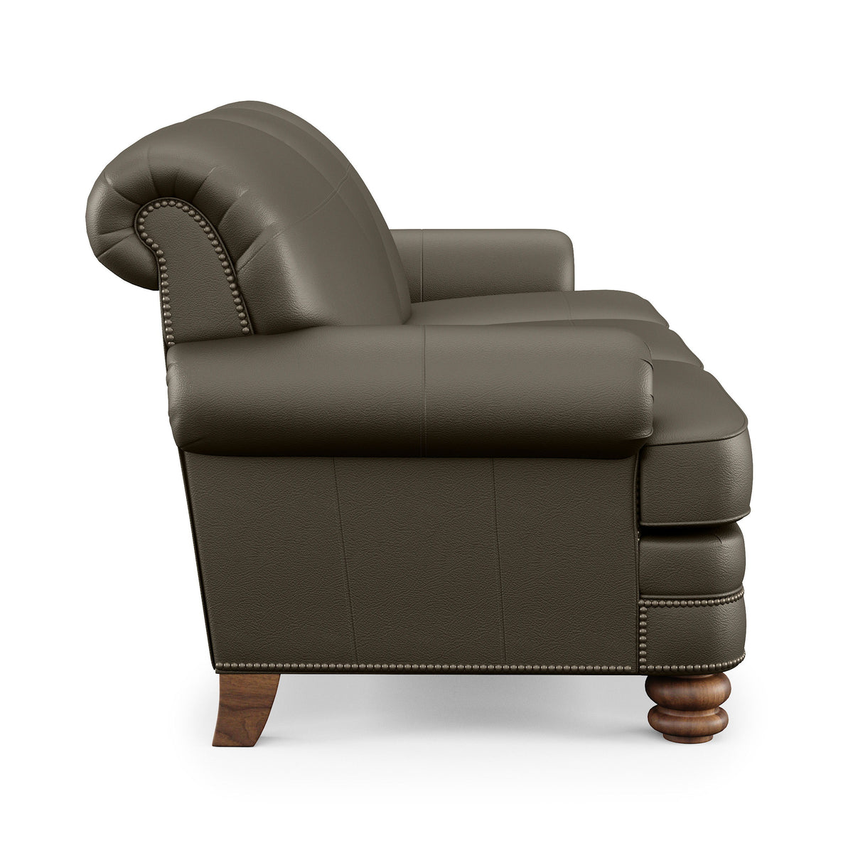 Bay Bridge Leather Sofa, Nailhead Trim | Flexsteel
