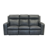 Wyatt Power Reclining Sofa With Power Headrests & Lumbar - Gunmetal | Flexsteel