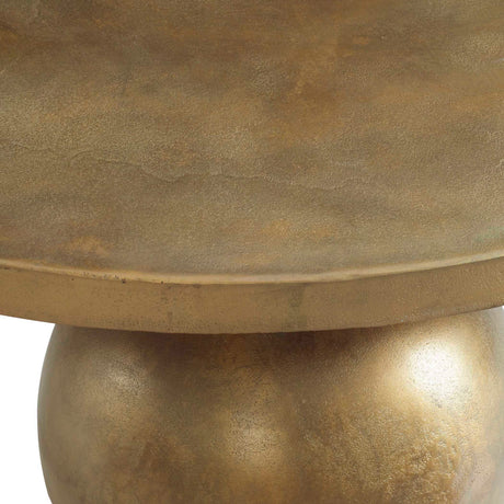 Triplet Antique Brass Coffee Table - Gold by Uttermost - View 6