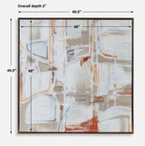 Neutral Nirvana Abstract Canvas Art - Light Brown by Uttermost - View 7