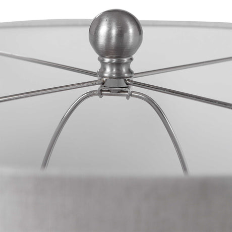Felipe Table Lamp - Light Gray / White by Uttermost - View 6