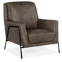 Amette Metal Frame Club Chair - Dark Brown / Black by Hooker Furniture - View 1