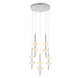 Spanish Alabaster Round Chandelier // Chrome  | Finesse - Home Elegance USA