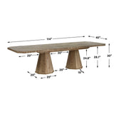 Caledon Reclaimed Dining Table Oak - Light Brown by Uttermost - View 9