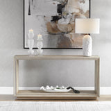 Prism Light Oak Console Table - Gray by Uttermost - View 2
