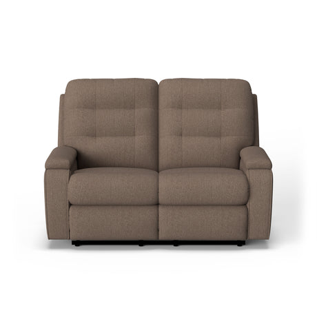 Kerrie Transitional Fabric Power Reclining Loveseat | Flexsteel