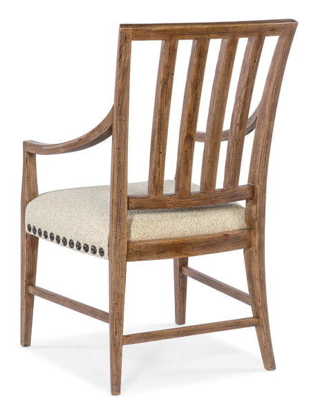 Big Sky Arm Chair (Set of 2) - Beige / Light Brown by Hooker Furniture - View 6