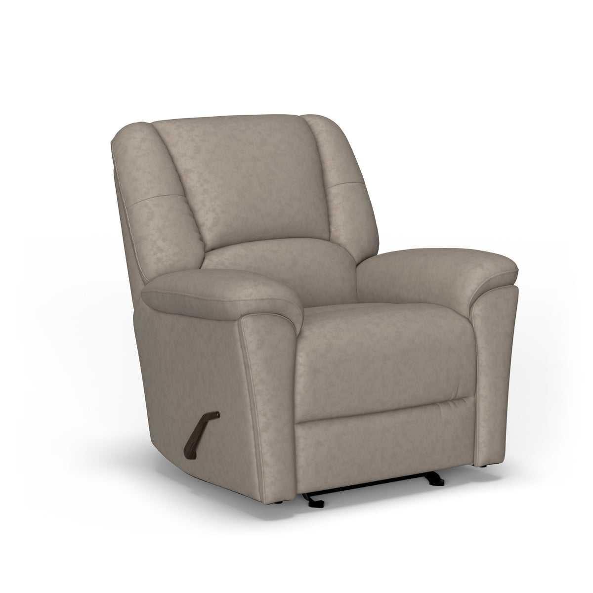 Plush Transitional Leather Gliding Recliner | Flexsteel