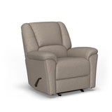 Plush Transitional Leather Gliding Recliner | Flexsteel