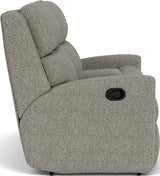 Catalina Transitional Fabric Reclining Loveseat With Console | Flexsteel