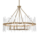Crystal Stick 8 Light Chandelier Brass - Bronze by Uttermost - View 8