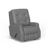 Devon Transitional Leather Rocking Recliner, Nailhead Trim | Flexsteel