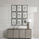Farmhouse Florals Framed Prints (Set of 9) - Black / White by Uttermost - View 2