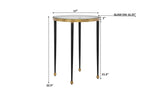 Stiletto Side Table Antique Gold - Gold / Black by Uttermost - View 5