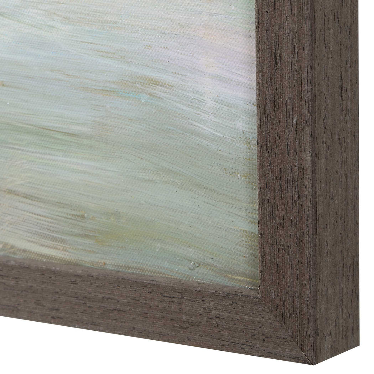 Awakening Hand Painted Landscape Art Blue / Brown / Green / White / Yellow - Blue / Green by Uttermost - View 6