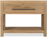 Driftwood One-Drawer Nightstand With Stone Buckboard - Light Brown by Hooker Furniture - View 2