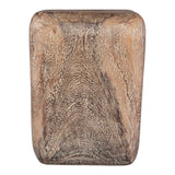 Loophole Bleached Wash Accent Stool - Dark Brown by Uttermost - View 5