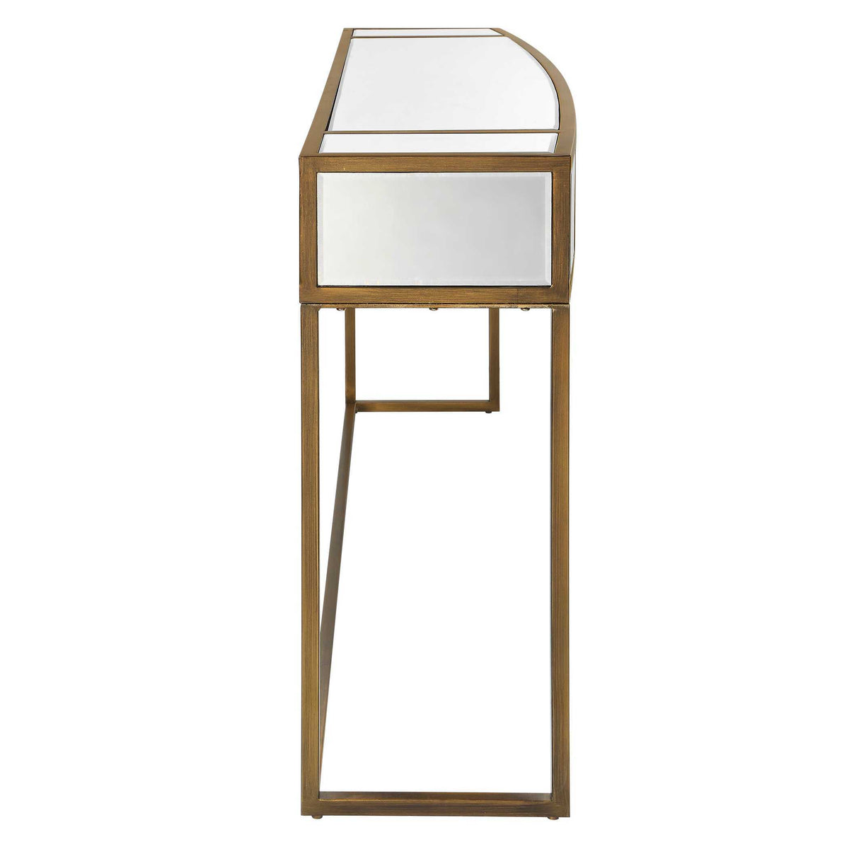 Reflect Mirrored Console Table - White / Yellow by Uttermost - View 5