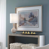Morning Lake Watercolor Framed Print - Blue by Uttermost - View 3