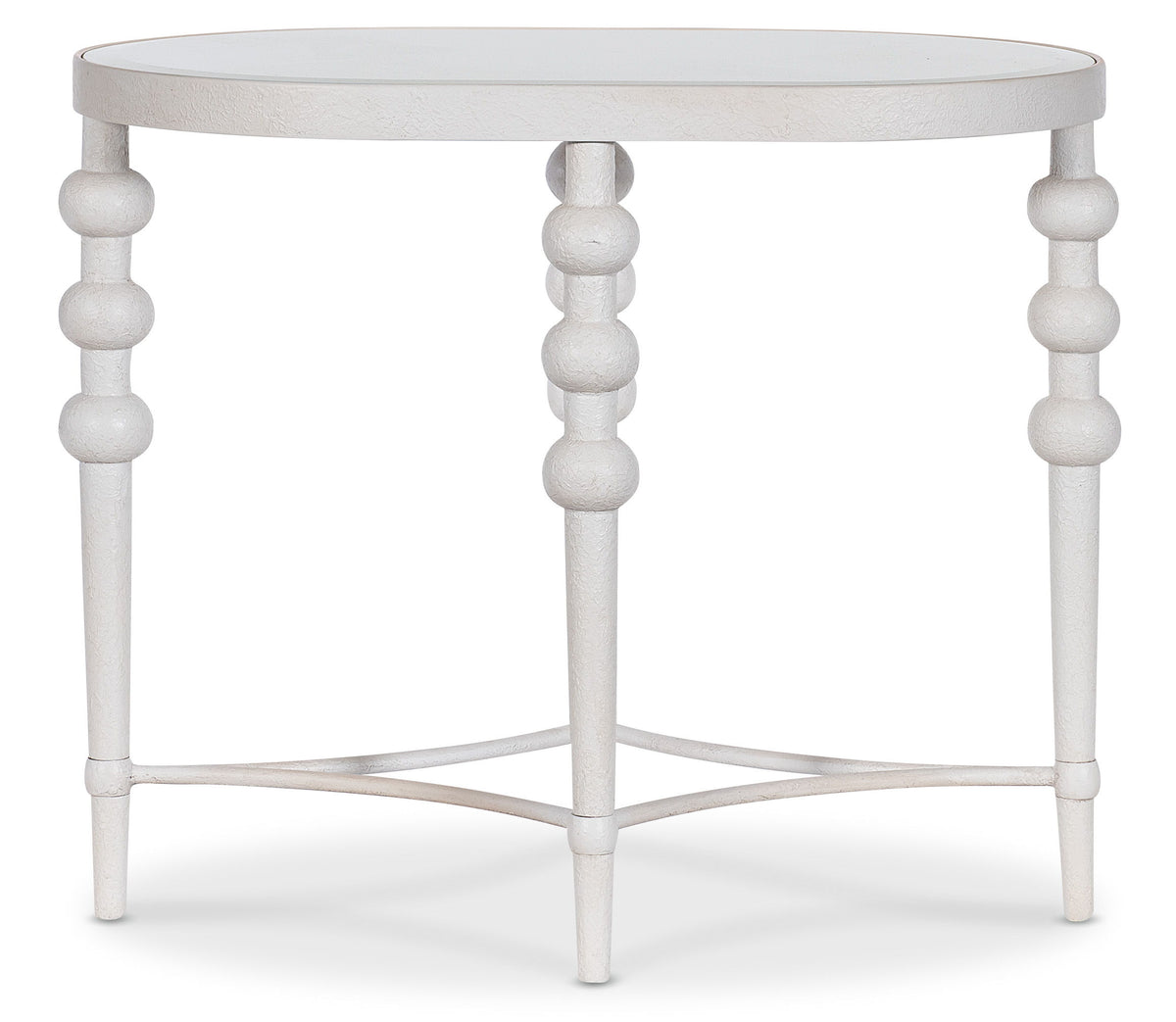 Melange On The Bright Side Oval End Table - White by Hooker Furniture - View 4