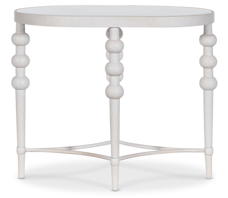 Melange On The Bright Side Oval End Table - White by Hooker Furniture - View 4