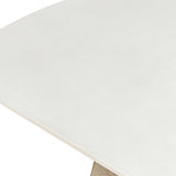 Circa Concrete Outdoor Dining Table White / Woodtone - Light Brown / White by Uttermost - View 5