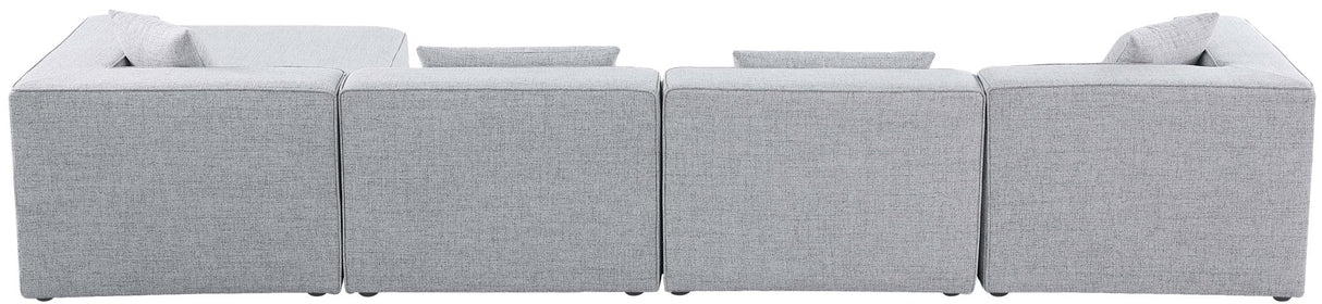 Cube - Modular Sectional 5 Piece - Gray - Fabric - 630Grey - Sec5A - Home Elegance USA - 6