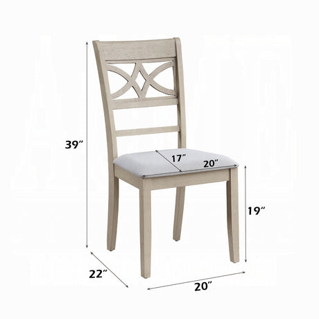 Antique Gray Finish Beautiful Dining Set 7pc Table and 6 Side Chairs Set Wooden Furniture, Contemporary Formal - sold by Home Elegance USA