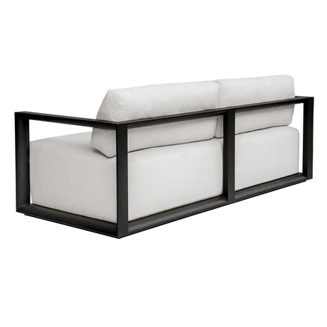 Remsen Outdoor Sofa Black / Oyster - Black / White by Uttermost - View 15