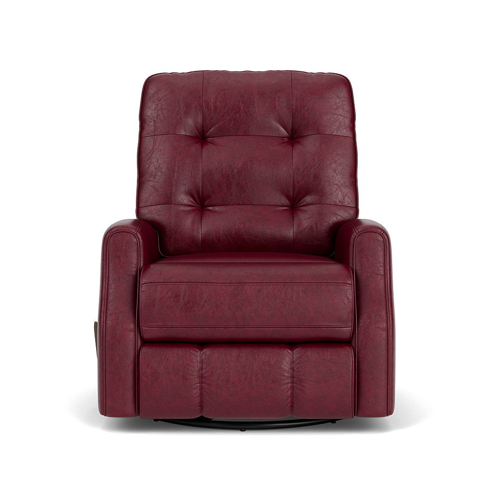 Devon Transitional Leather Swivel Gliding Recliner | Flexsteel