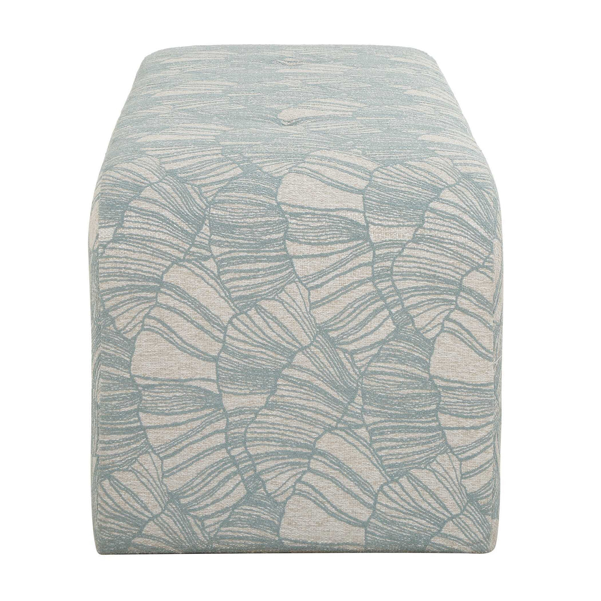 Amie Bench Spa Blue - Light Blue by Uttermost - View 5