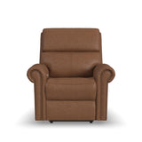Bernard Power Leather Recliner With Power Headrest & Lumbar, Nailhead Trim | Flexsteel