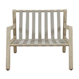 Strapped Outdoor Lounge Chair - Light Brown / Light Gray by Uttermost - View 11
