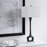 Darbie Iron Table Lamp - Black / White by Uttermost - View 5