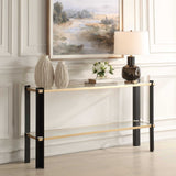 Cunene Contemporary Console Table - Black / Gold by Uttermost - View 3