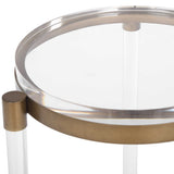 Pereira Round Acrylic Accent Table - Bronze by Uttermost - View 5