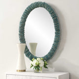 Bonaire Oval Mirror - Blue by Uttermost - View 3