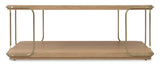 Banyon Bay Rectangle Coffee Table Desert Oak / Gold - Light Brown / Gold by Hooker Furniture - View 5