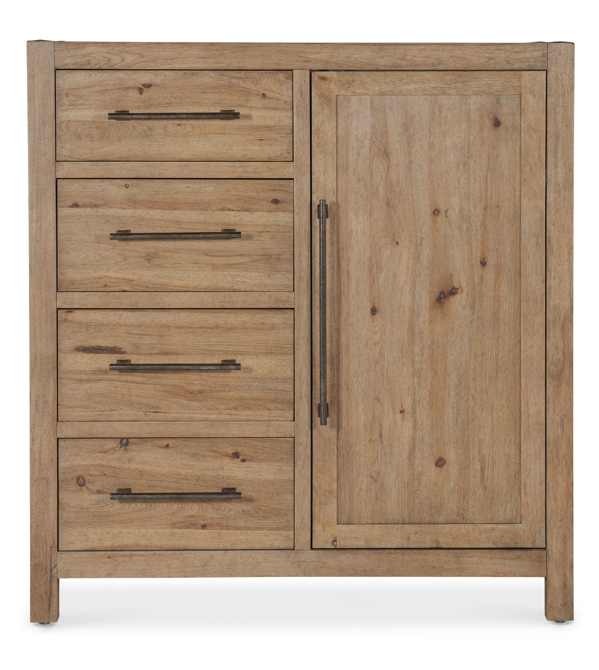 Vineyard Row Four-Drawer Door Chest - Light Brown by Hooker Furniture - View 6